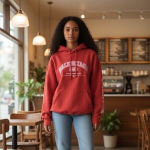 Balenciaga Unisex Red & Pink Hoodie